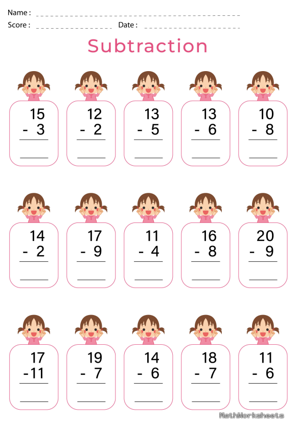 Hình ảnh - learning-subtraction-worksheets-for-1st-grade