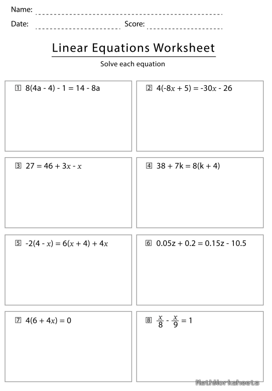 Hình ảnh - linear-equations-worksheets